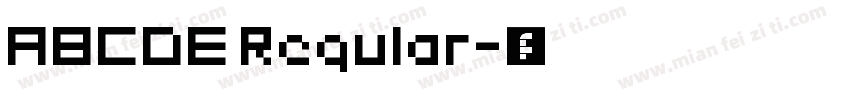 ABCDE Regular字体转换